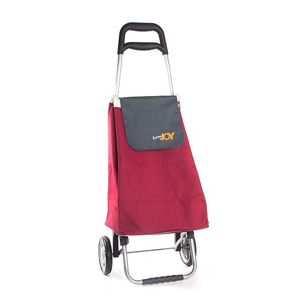 Сумка-тележка хозяйственная для шоппинга на 2-х колесах CARGO красный/серый, до 30 кг, до 45 л, красная, #1