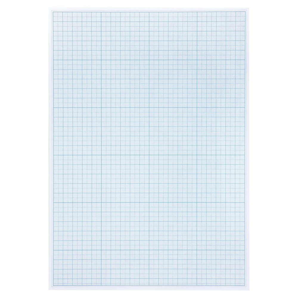 Бумага масштабно-координатная Staff планшет, А4, голубая, 20 листов, плотная 80 г/м2 (113490)  #1