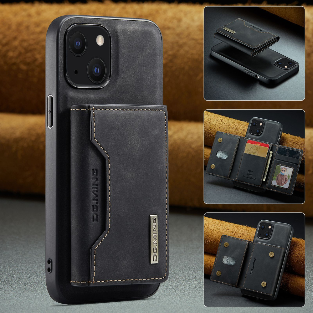DG MINI iPhone 13 Съемный кожаный магнитный чехол-бумажник для Apple iPhone  13 Чехол для смартфона Съемный 2в1 чехол для iPhone Shell - купить с  доставкой по выгодным ценам в интернет-магазине OZON (912681326)