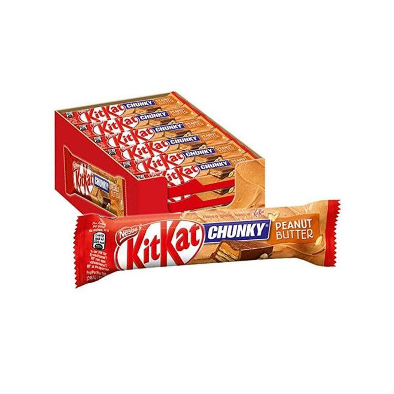 KitKat, Chunky ореховый, Хрустящяя вафля в шоколадe, 24 Шт x 42г, #1