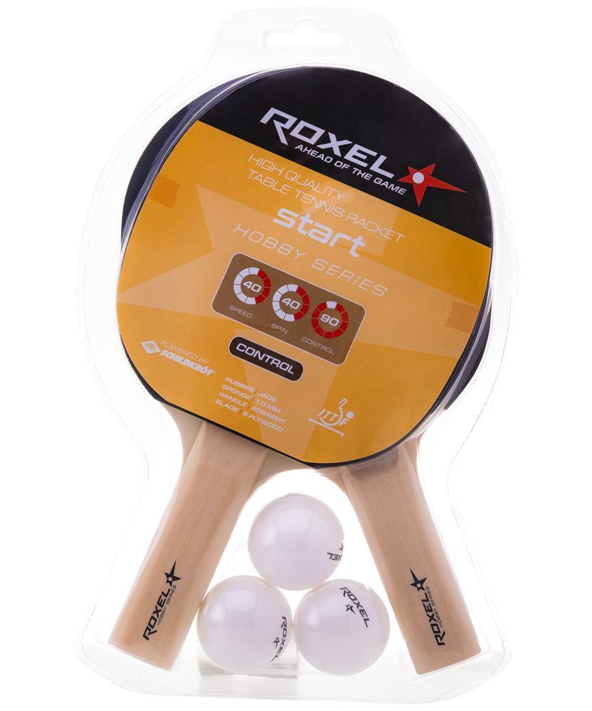 Roxel Набор для настольного тенниса, состав комплекта: 2 ракетки, 3 мяча  #1