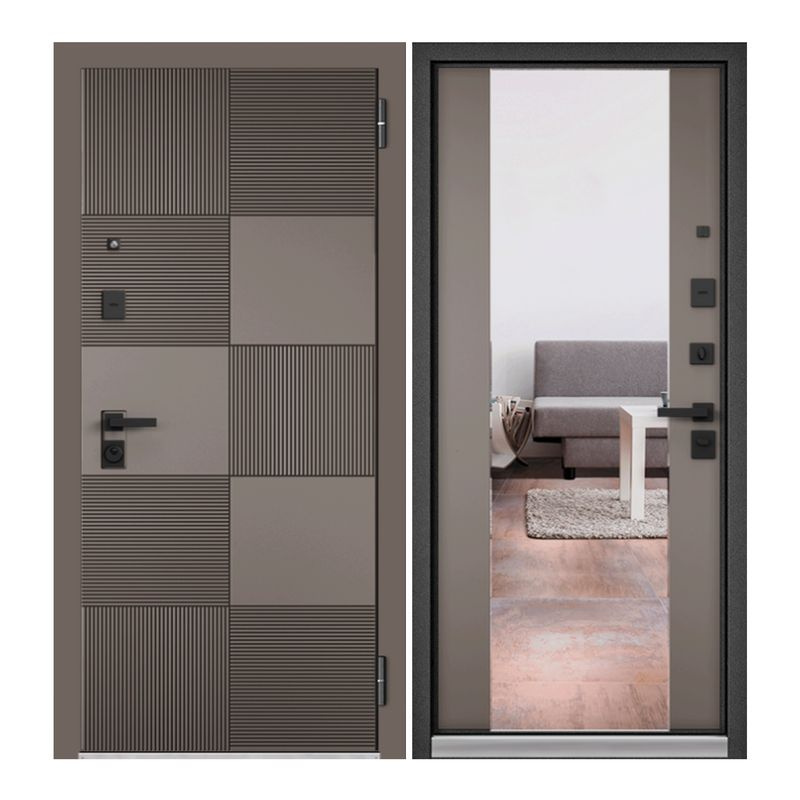 Дверь входная Unicorn для квартиры металлическая LOFT 960х2050, открывание вправо, тепло-шумоизоляция, #1