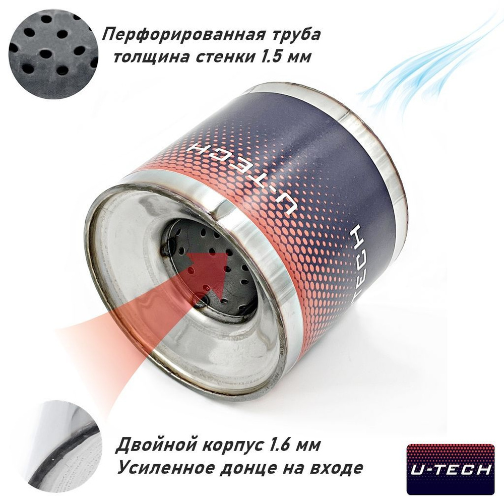 Пламегаситель U-Tech (верх) на HYUNDAI CRETA 2 (2020-н.в) 1,6Л. 123Л.С. - U-TECH арт. UTECH12663  #1