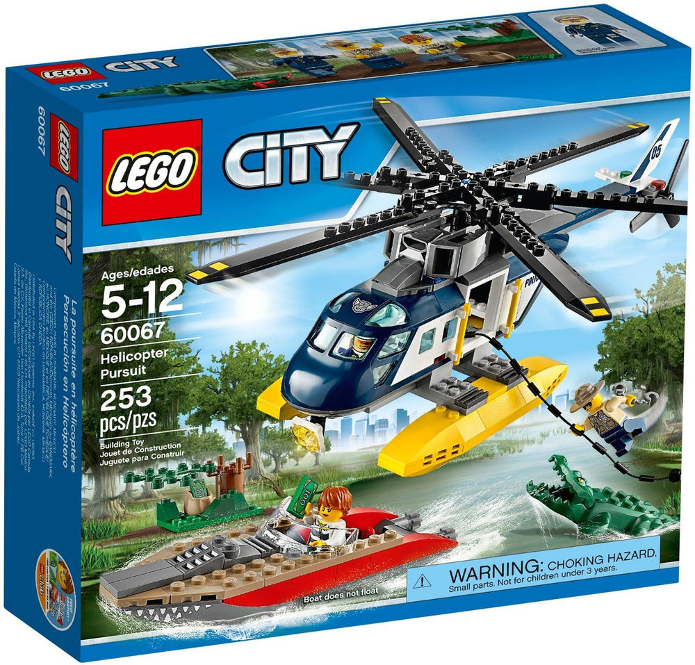 Конструктор LEGO City 60067 Helicopter Pursuit (Погоня на полицейском вертолёте)  #1