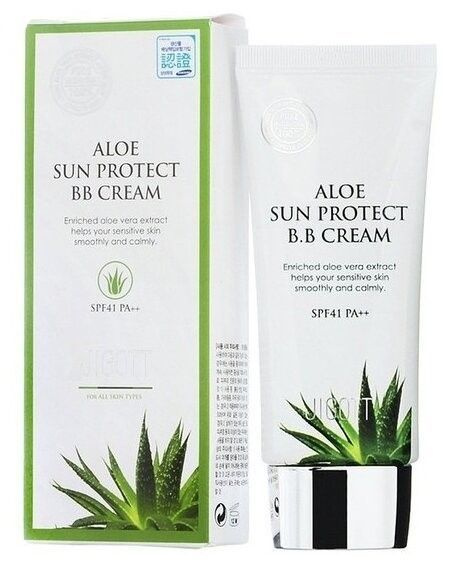Jigott Aloe Sun Protect BB крем SPF41 50 мл, SPF 41, 50 мл #1