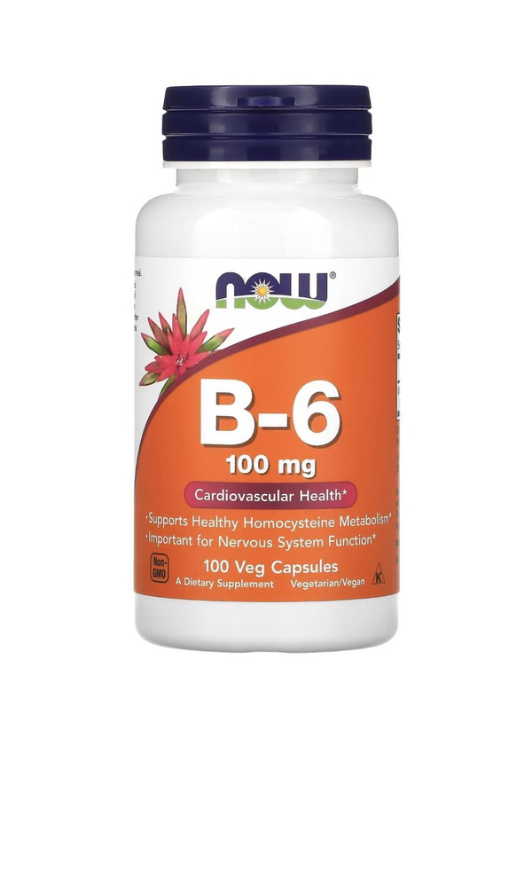 Витамин B-6 NOW Vitamin B-6 100 mg 100 капсул #1