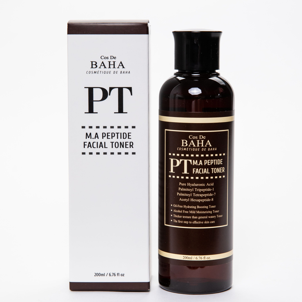 Пептидный тонер с матриксилом и аргирелином Cos De BAHA M.A Peptide Facial Toner, 200 мл  #1