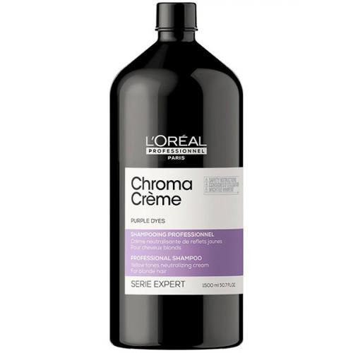 Шампунь-крем с фиолетовым пигментом, для нейтрализации желтизны L'Oreal Professionnel Serie Expert Chroma #1