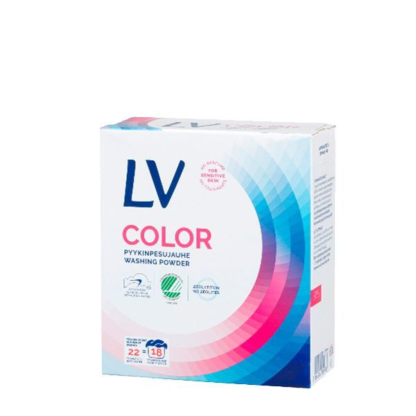 Стиральный порошок для цветного, детского белья LV COLOR, гипоаллергенный, для чувствительной кожи, без #1