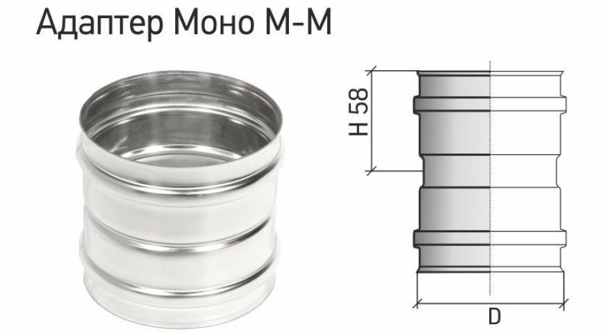 Адаптер Моно М-М 430-0.5 D110 #1