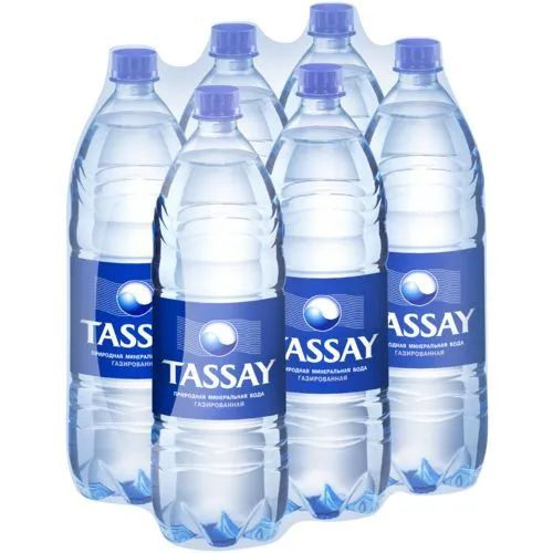 Вода питьевая TASSAY (Тассай), газированная, 1.5 л х 6 шт, ПЭТ #1