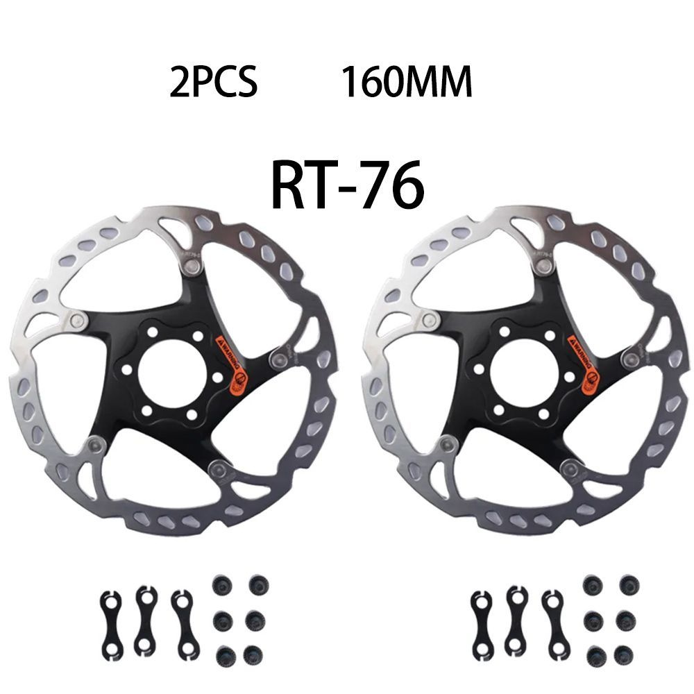 SHIMANO SLX SM-RT76, велосипедный тормозной диск с шестью гвоздями, 160 мм (2 шт.)  #1