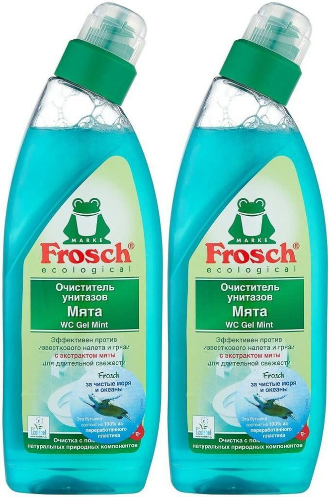 Frosch Очиститель для унитаза Мята, 750 мл, 2 шт #1