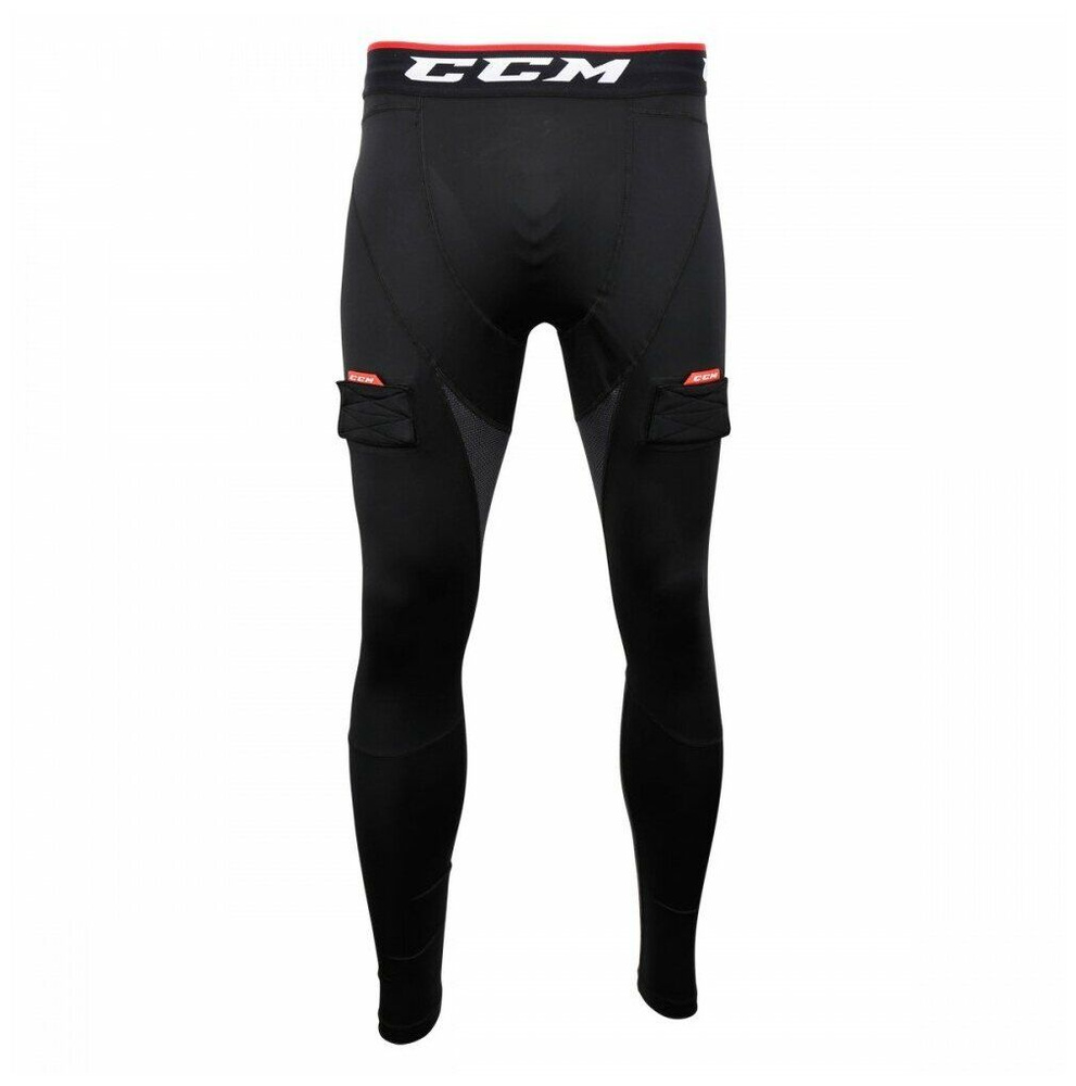 Белье хоккейное (брюки с раковиной) CCM COMPRESSION PANT GRIP JOCK JR (S)  #1