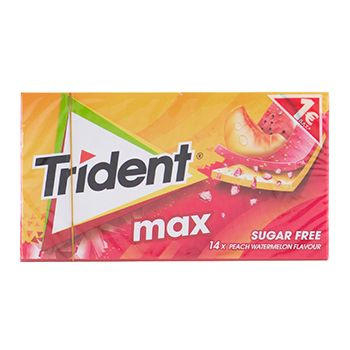 Жевательная резинка Trident Max персик-арбуз 30г Турция 1шт #1