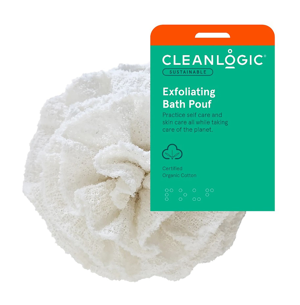 Мочалка-шар для тела из органического хлопка / Cleanlogic Sustainable Exfoliating Pouf  #1
