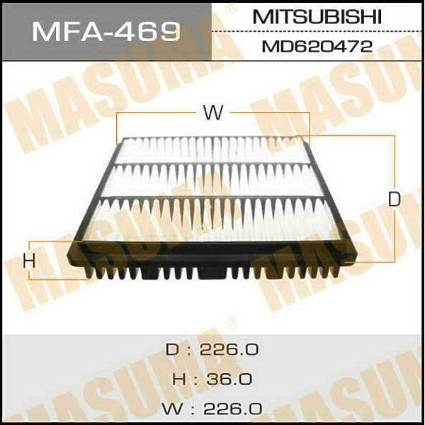 MASUMA MFA-469 фильтр воздушный Mitsubishi (Мицубиси) Pajero (Паджеро) / sigma 2.4 / 3.0 90  #1