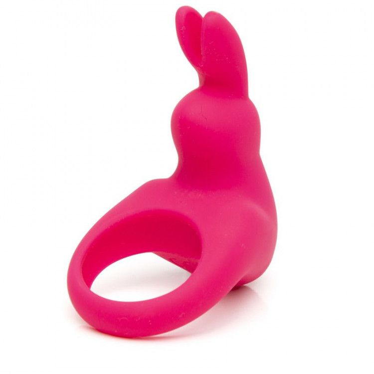 Розовое эрекционное виброкольцо Happy Rabbit Rechargeable Rabbit Cock Ring  #1