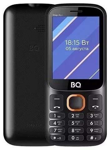 Мобильный телефон стандарт GSM BQ 2820 STEP XL+, черный/оранжевый  #1