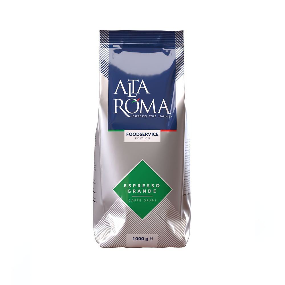 Зерновой кофе ALTA ROMA ESPRESSO GRANDE, пакет, 1кг. #1