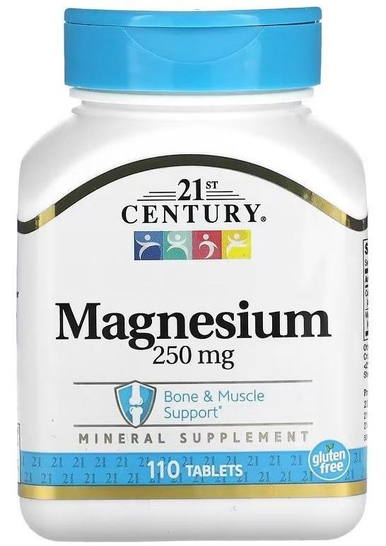 21st Century Magnesium 250 мг 100 таблеток (магний+кальций) #1