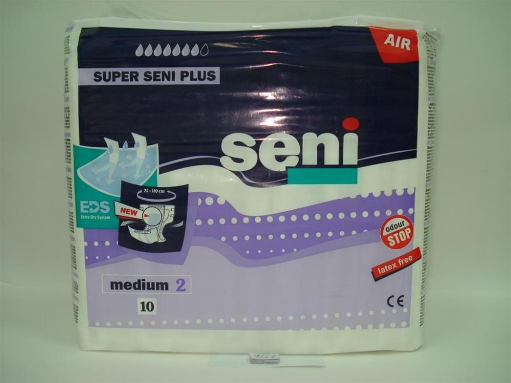 Подгузники для взрослых Super Seni Plus AIR Large (100-150см), 10шт #1
