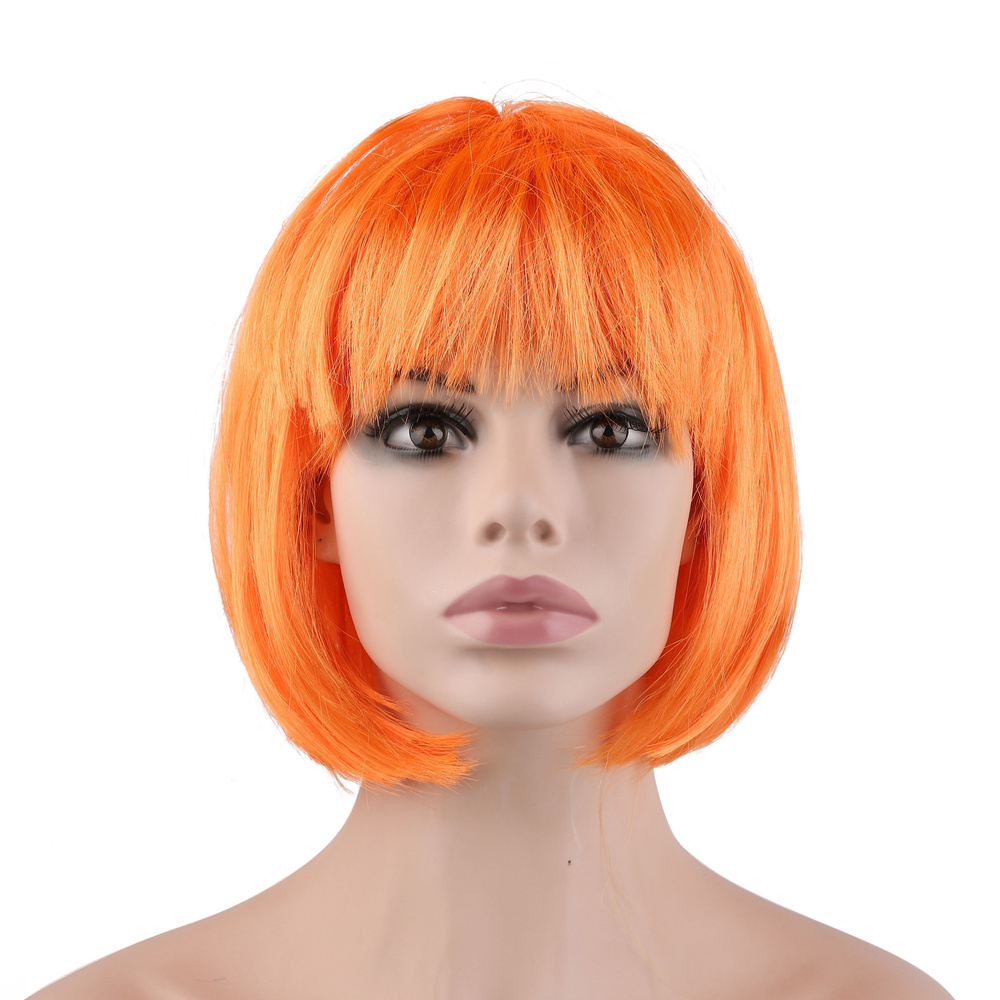 Карнавальный парик Каре, оранжевый #1