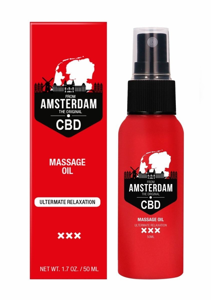 Стимулирующее массажное масло CBD from Amsterdam Massage Oil - 50 мл. #1