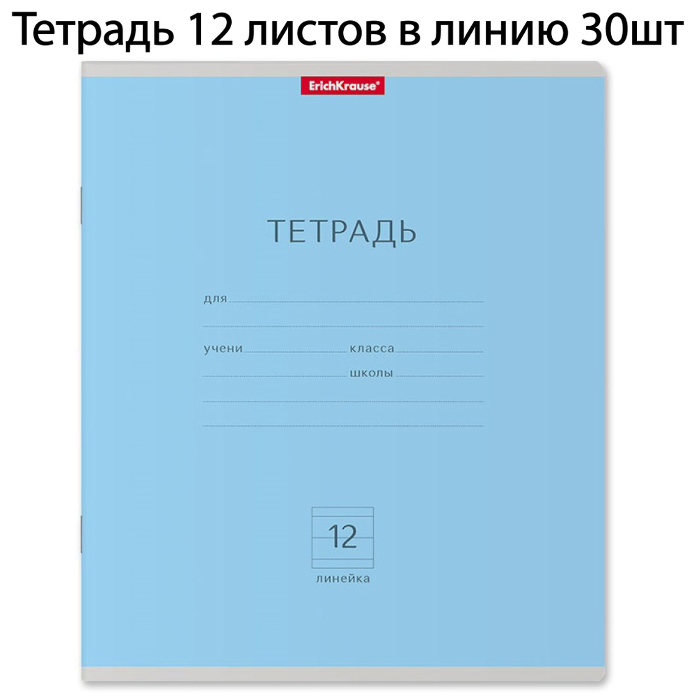 ErichKrause Тетрадь A5 (14.8 × 21 см), 30 шт., листов: 12 #1