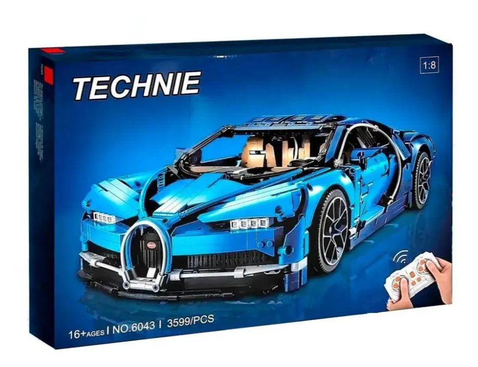 Конструктор Bugatti Chiron 3599 деталей, 6043 #1