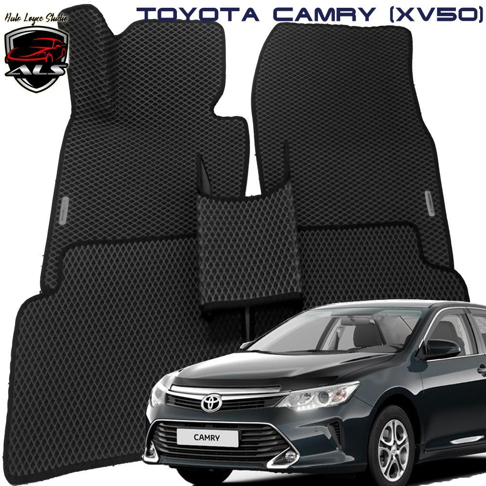 Автомобильные коврики TOYOTA CAMRY (XV50/55) EVA PRIME коврики ТОЙОТА КАМРИ 50 черные с черным кантом #1