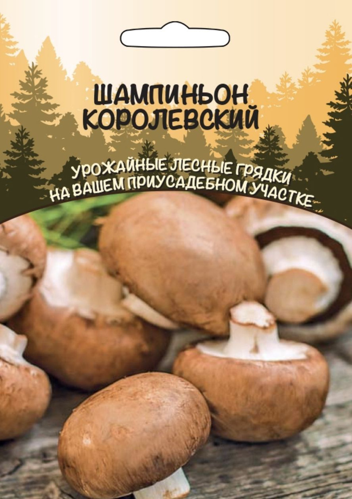 Грибы Шампиньон Королевский, 1 пакет, зерновой мицелий 30 мл, Уральский Дачник  #1