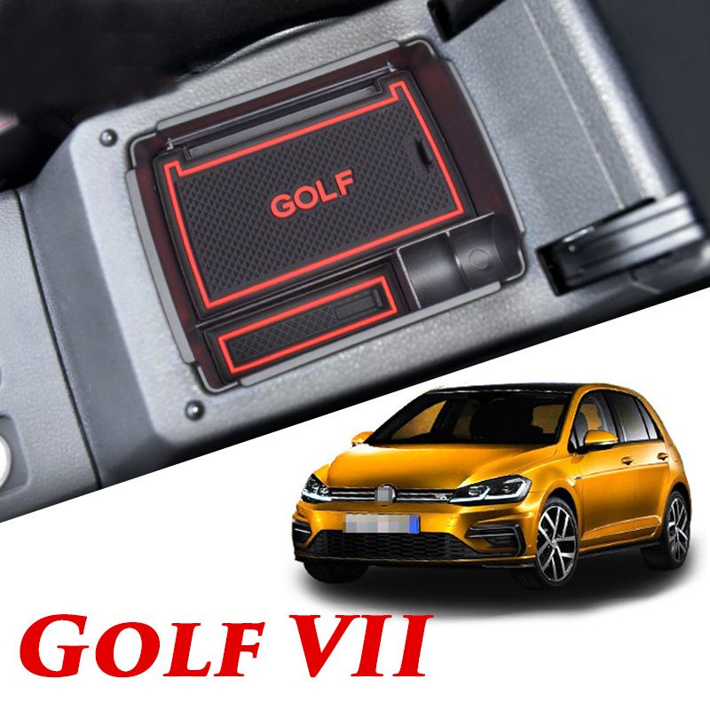 Внутренний органайзер MyPads в подлокотник для автомобиля Volkswagen Golf 7 VII центральный ящик для #1