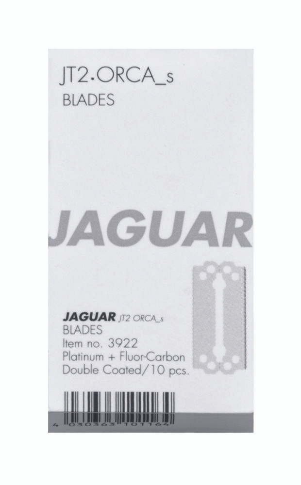 Комплект лезвий JAGUAR (10 шт) для парикмахерских бритв JAGUAR JT2 и ORCA_s, ширина лезвия 39,4 мм 3922 #1