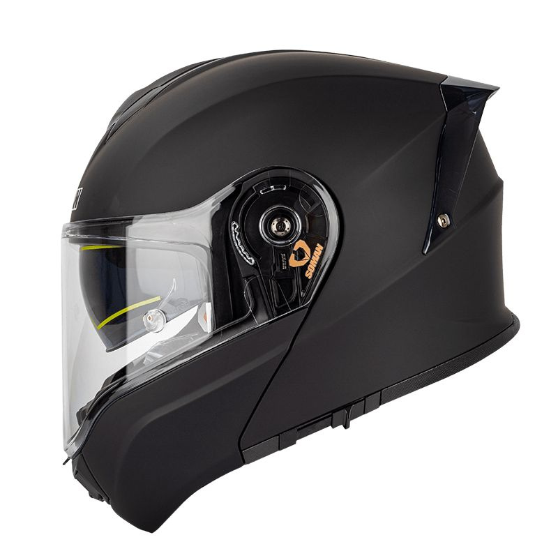Soman шлем снегоходный с электроподогревом визора SM965 черный матовый XL  #1