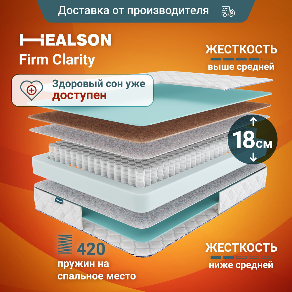 Матрас анатомический на кровать. Healson Firm clarity 80х200 #1