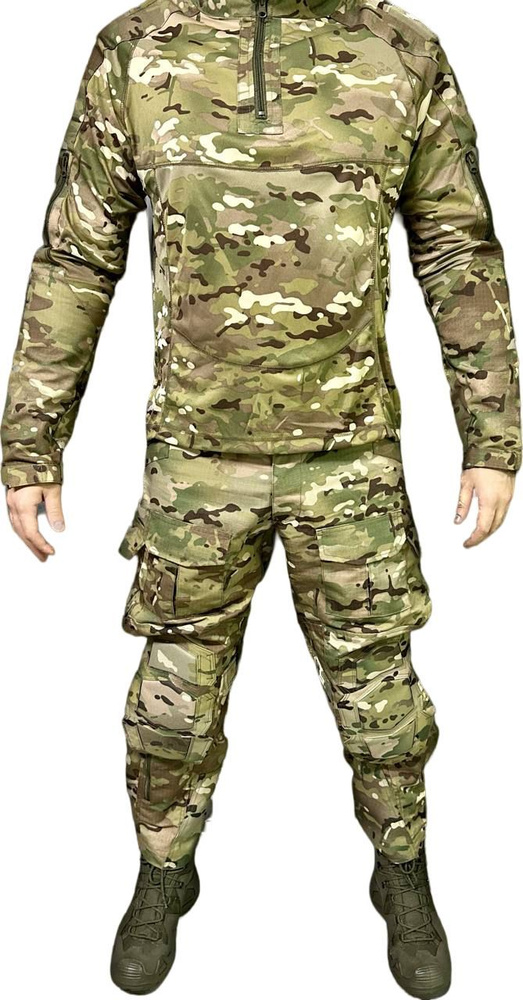 Тактический боевой костюм мультикам с защитой суставов 50 L  #1
