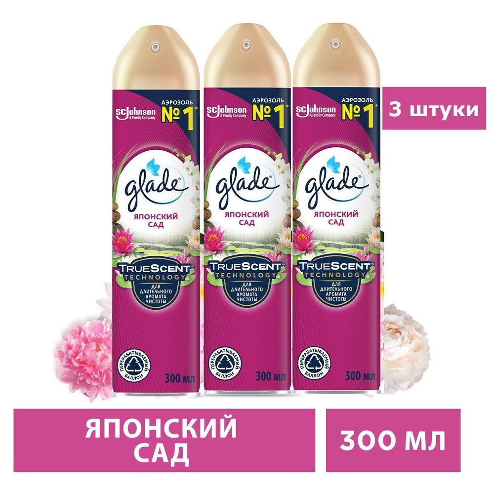 Glade Аэрозоль Японский сад, 300мл, 3шт #1