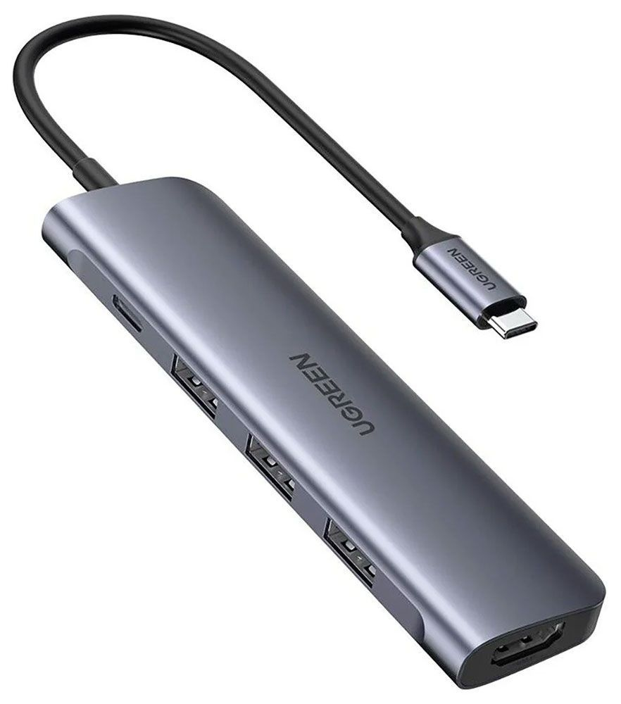 USB-концентратор 5 в 1 (хаб) Ugreen 3 х USB 3.0, HDMI, PD (50209) #1