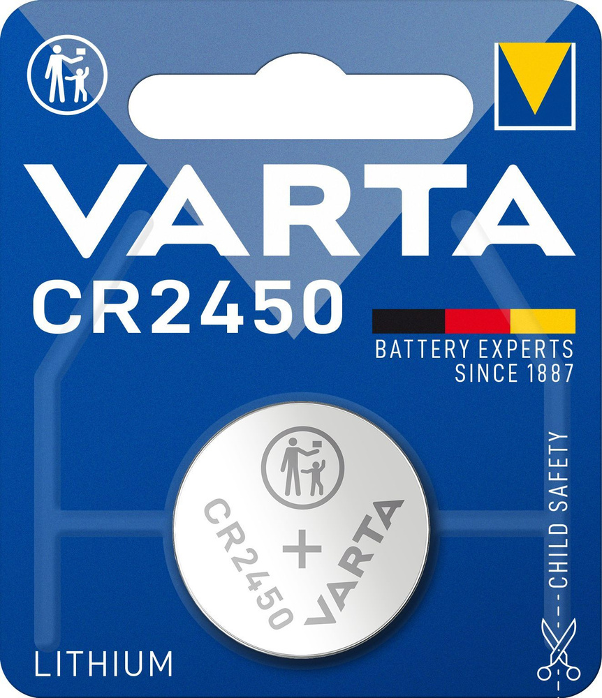Varta Батарейка CR2450, Литиевый тип, 3 В, 1 шт #1