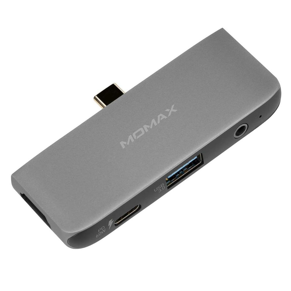 USB-Хаб Momax One Link 4 в 1 USB-C to PD 60 Вт / USB / HDMI 4K, Audio 3.5mm (DH11E) #1