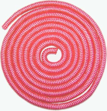Скакалка для художественной гимнастики Sprinter / Спринтер TS-01 полиамид розовый, длина 3 метра / спортивный #1