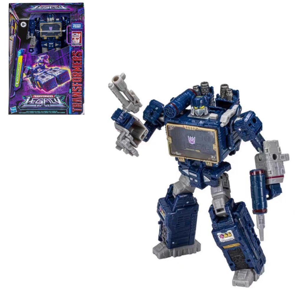 Hasbro Игрушки-трансформеры Generations Legacy Voyager Soundwave Фигурка -  от 8 лет и старше, 7 дюймов F3517 - купить с доставкой по выгодным ценам в  интернет-магазине OZON (1195645976)