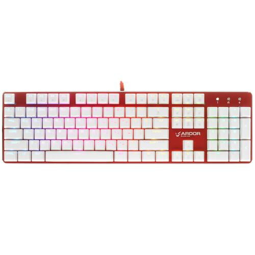 Клавиатура проводная ARDOR GAMING Blade, механическая Kailh Red, клавиш - 104, USB, красная  #1