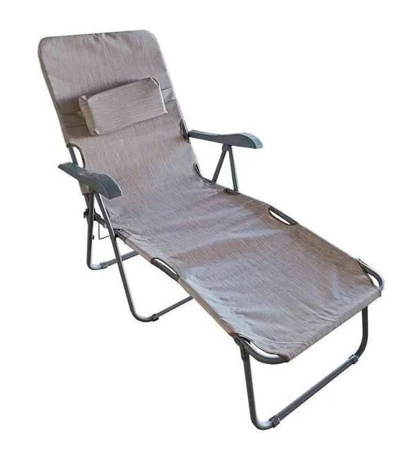 Кресло лежак складное, с подголовником, для пляжа, нагрузка до 130 кг, OLSA Таити c447  #1