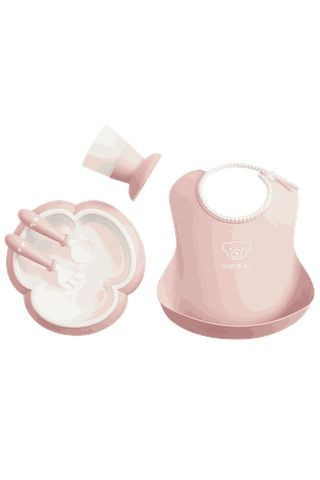 посуда BabyBjorn Baby Dinner Set Powder 5пр Pink #1