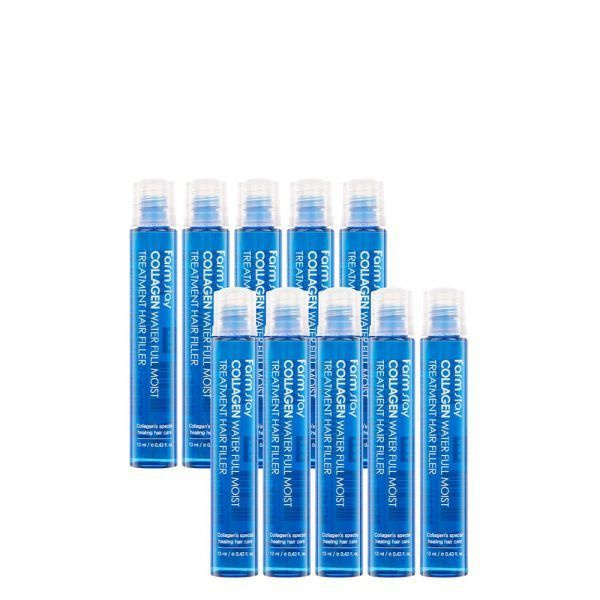 Набор увлажняющих филлеров для волос с коллагеном FarmStay Collagen Water Full Moist Treatment Hair Filler #1