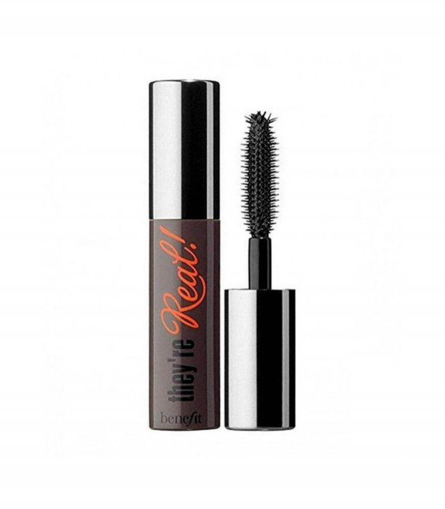 Удлиняющая и подкручивающая тушь для ресниц мини-формат Benefit they're REAL beyond mascara JET BLACK #1