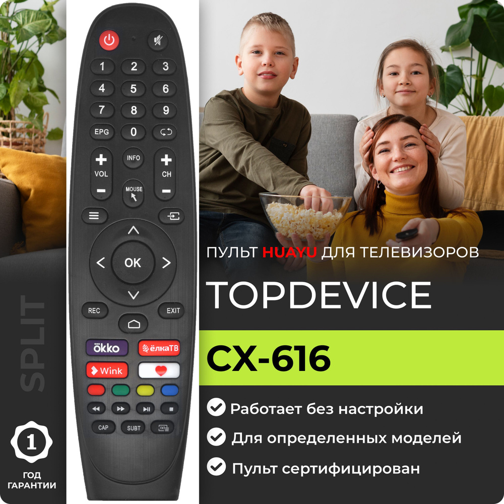 Пульт CX-616 для телевизоров TopDevice #1