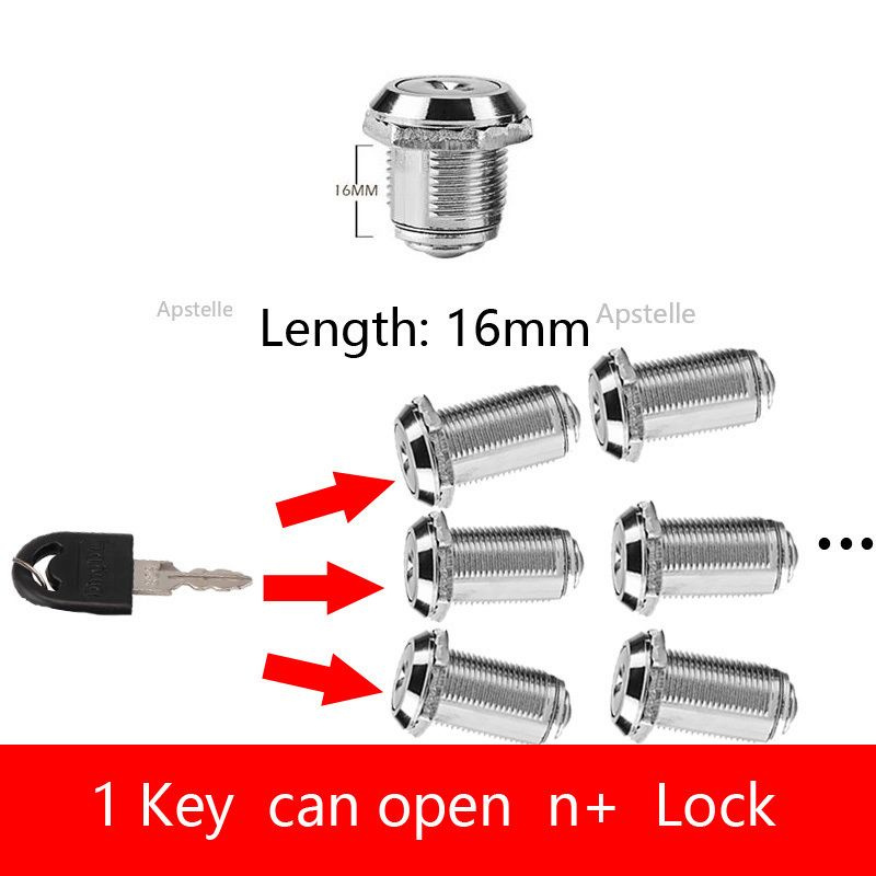  замки тот же ключ 16/20/25/30 мм, для ящиков с 2 ключами .
